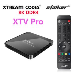 8K MEELO PLUS XTV pro DDR4 suporte Stalker XTREAM Smart TV box Android 9 Amlogic S905X3 2GB 16GB Set Top player 5G Wifi 4K mytvonline xtv Se2 MEELO +