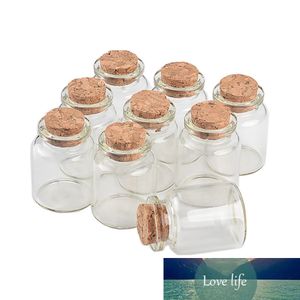 15ml 30 * 40 * 17mm mini frascos de vidro transparência com cortiça jarras vazias artesanato claras garrafas 50 pçs / lote frete grátis