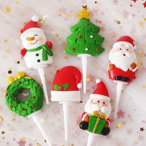 Christmas cake decoration ornaments accessories snowman deer baking dress up plug-in