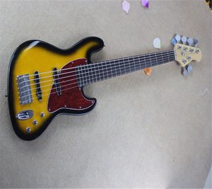 2022 Новое поступление Новый стиль Высокого качества Пользовательский F Sunburst 6 String Jazz Bass Guitar !!