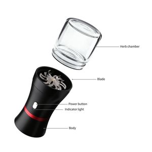 Electric Herb Grinder Crusher Dry Herb Vaporizer Authentic LTQ Vapor Roller Rolling Machine with Herbal chamber USB 1100mah dhl