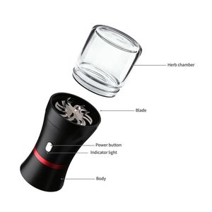 Elektrische Kräutermühle Crusher Dry Herb Vaporizer Authentische LTQ Vapor Roller Rolling Machine mit Kräuterkammer USB 1100 mAh DHL