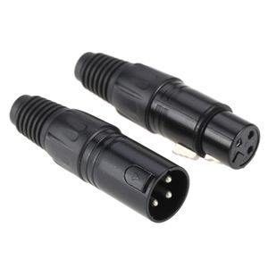 Connettore XLR a 3 pin 1 maschio 1 femmina per testa mobile Par Accessori per cavi di collegamento del segnale luminoso da palco