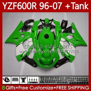 Fairings +Tank For YAMAHA YZF600R Thundercat YZF 600R 600 R 96 97 98 99 00 01 02 07 Body 86No.115 YZF-600R 1996 Green white blk 2003 2004 2005 2006 2007 YZF600-R 96-07 Bodywork