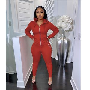 New Women jogger suit solid color sweatsuits jacket+ pants two pieces set casual black Outfits long sleeve tracksuit fall winter clothing 4373