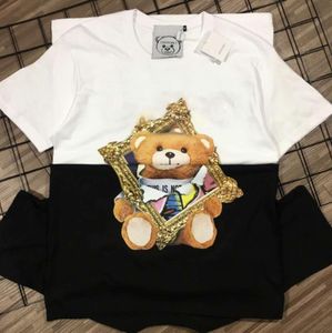 Tops de grife camisetas femininas masculinas Bear Summer Lovely Design Hip Hop Shirts Bonitinha Fashion Mangas curtas Camisa respirável TEES Tamanho XS -4XL