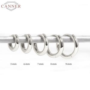 Cerchio Huggie CANNER Orecchini in argento sterling 925 per le donne Ins Orecchini semplici Cerchi Orecchini minimalisti Orecchini di lusso S925 Gioielli Orecchio Pendiente1