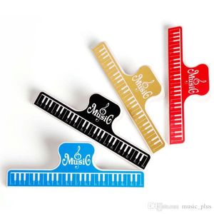 Music Book Clip 4 st Acrylic Musical Notes Style Book Page Holder L Storlek-4 Färg Assorterad