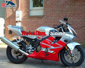 2001 2002 2003 Kroppsarbete för Honda Fairings CBR600F4I CBR600 F4I 01 02 03 CBR 600 Röd silver Fairing Kit (formsprutning)