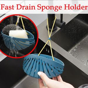 Dreno Rápido Suporte Esponja para Pia De Cozinha Sponge Pad Pad Stand Cesta Durável Esponja Armazenamento Shell Cozinha Organizadores Ferramentas