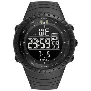 メンズデジタルウォッチ2021高級防水現代時計男性デイデートLEDクロノグラフ電子腕時計1237