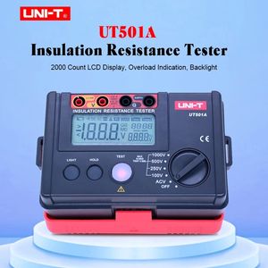 UNI-T UT501A Insulation Resistance Tester Meter Earth Ground Resistance Voltage Tester Megohmmeter Voltmeter