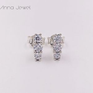 Hot Designer Biżuteria Autentyczne 925 Sterling Silver Musing Elegance Stud Stud Earring Pandora Kolczyki Luksusowe Kobiety Walentynki Prezent Urodzinowy