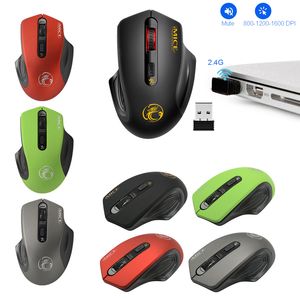 2.4G wireless Mouse 4 Buttons 1600 DPI Optical mice USB mute office Mouse For Laptop PC Computer accessories Silent Mice
