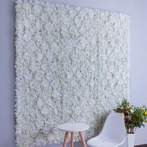 Hochzeits-Hintergrund-Dekoration, Blumenwand, 40 x 60 cm, künstliche Hortensien-Rosen-Blumenreihe für Party-Event, Geburtstagszubehör