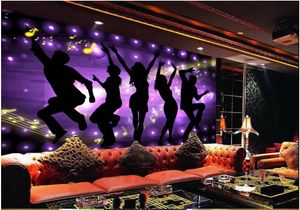 foto personalizado papel de parede 3d mural wallpapers na moda discoteca KTV hotel de caixa de fundo barra de ferramentas papéis de parede de decoração de casa