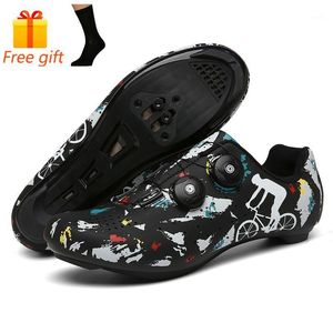 Radfahren Schuhe Schuhe Männer Rennrad Locking Turnschuhe MTB Fahrrad Schuh Sapatilha Ciclismo Racing Sport Berg Hombre