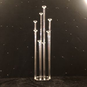 Acrílico Candle Candle Candelabres Candelabres Elegant Wedding Centerpieces Table Candlestick Festa de Natal Decoração Home Senyu471