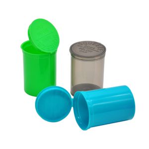 30 DRAM Lege Squeeze Pop Top fles Droog Kruid Doos Acryl Plastic Stroage Stash Jar Case Container Plastic Tin