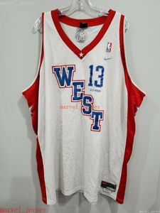 Niestandardowe szyte rzadkie VTG Steve Nash 13 2004 All Star Game Jersey męskie 5XL XS-6XL Throwbacks koszykówki koszulki tanie mężczyźni kobiety młodzież Je