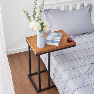 Wholesale sofa side table for sale - Group buy US stock Table Sofa Side C Shaped for Coffee Snack Laptop Industrial Side Beside Bed Portable Workstation Metal Frame a06