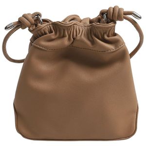 女性用ハンドバッグの肩の財布とハンドバッグのためのビンテージバケツバッグの高品質のソフトPUレザークロスボディバッグ