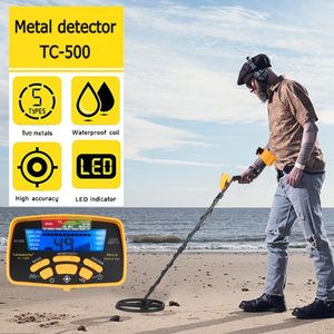 Detektory metalowe 2022 Detektor podziemny TC-500 Wysoko wydajności profesjonalne przeszukiwanie skanera przenośnego złota