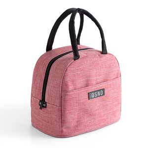 Saco de almoço para mulheres crianças menina impermeável zíper portátil térmico oxford cooler piquenique gelo isolado almoço tote alimento BBQ caixa 201015