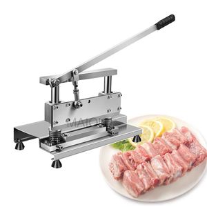 Cut Pork Chop Bone Trotters Machine Stainless Steel Meat Slicer Iever Principle Track Structure Bone Sawing Machine