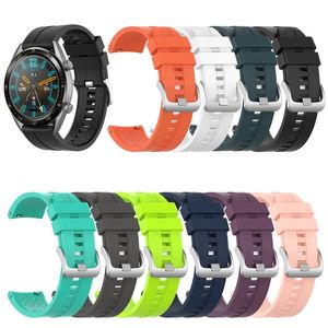 Substituição Silicone Banda Assista bracelete Para Huawei relógio GT 2E GT2 46 milímetros 42 milímetros Honor Magia Watch 2 46 milímetros inteligente Pulseiras