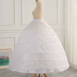 Biały Plus Size Suknia Balowa Bridal Petticoat obręczy Jupon Tarlatan Crinoline Converskirrt Slips Make Dress Puffy Quince Bridal Debiutante Akcesoria ślubne