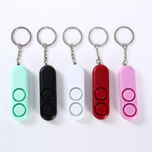 120dB Self Defense Device Dual Speakers Loud Alarm Panic Safety Personal Security Keychain Women Portable Bag Pendant Antirape