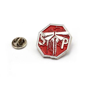 Pins, broscher spel den sista av oss del II 2 Firefly logo märken 3d metall pin collectibles för män kvinnor gåva cosplay souvenir smycken