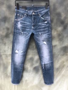 Italian fashion European and American men's casual jeans, high-end washed, hand polished, quality optimized LA9505