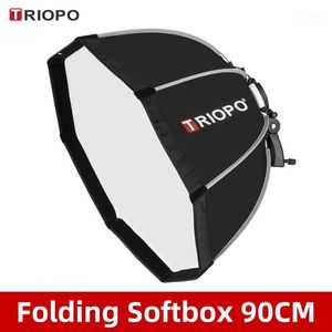 Wholesale godox flash softbox for sale - Group buy TRIOPO KS90 cm Foldable Octagon Softbox Bracket Mount Soft box Handle for Godox Yongnuo Speedlite Flash Light1