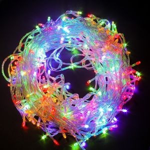 LED luci della stringa ghirlanda fata luce 10m 30m 50m 100m matrimonio albero di Natale lampada decorazione esterna interna bar partito Y201020