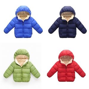 Kızlar Kışlık Mont Çocuklar Polar Kabarcık Ceket Toddler Ceket Giysileri Bebek Kız Erkek Mont Snowsuit Erkek Casual Parkas Çocuk LJ201017