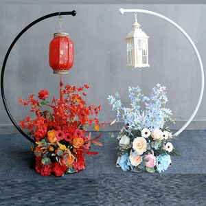 Party Decoration Wedding Road Guide Lantern Arch Stand Flower Ball Centerpieces European Decor Hook Hängande Lamp Stage Display