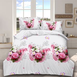 Set biancheria da letto stampato in 3D biancheria da letto Set copriletto invernale Lenzuolo matrimoniale trapunta doppia matrimoniale king size copriletto lenzuolo Set biancheria da letto 3D 201120