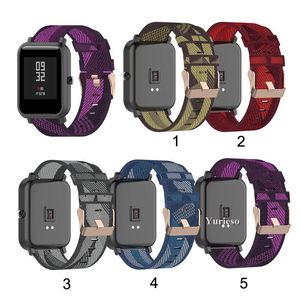 Cinturino cinturino per Amazfit BIP S 1s GTR 42MM GTS BIP BIP Lite Sostituzione tela Accessori a sgancio rapido 20mm Commercio all'ingrosso in fabbrica