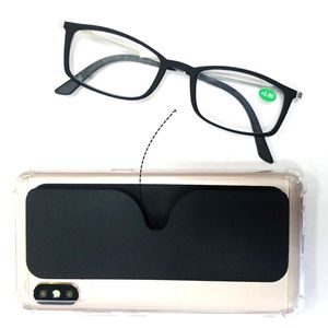 Okulary przeciwsłoneczne Przenośne ultra cienkie okulary do czytania z Telefonem Telefon Przypadek Mini Portfel Presbyopia Eyeglasses Pełna Rama