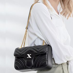 Designer -Tasche Frauen Umhängetaschen Kettenbeutel 3 Farben Wellenvergütung echte Leder Damen Handtasche