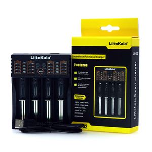 Liitokala 18650 Battery Charger 2 4 Slots USB Smart Chargers For 18650/26650/18350/16340/18500/AA/AAA NiMH Lithium Battery Lii-402 Lii-202