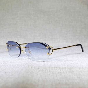 2022 Factory Wholesale Finger Diamonds Cutting Clear glasses Random sunglasses Men Metals Frame Shades For Women Eyeballs Gafas Beaching Driving