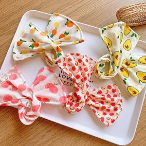 Deft Bun Summer Polyester Bowknot Elastic Hair Bands For Women Headband Hair Ties Ponytail Holder Hair Accessories