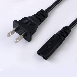 Laddare Ac Power Cords Line Wire Erhållet Nätkabel 1,5m 5 fot För PlayStation Laptop 2 Prong US EU-kontakt