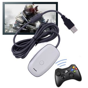 ワイヤレスゲームパッドPCアダプターMicrosoft Xbox 360ゲームコンソールコントローラーPCレシーバーゲームアクセサリー用のUSBレシーバー