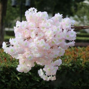 Wholesale sakura wall decor for sale - Group buy Simulation Cherry Blossom Branch Fake Sakura Encrypted Tree For Wedding Home Wall Decor DIY Artificial Branch Twig Flowers1