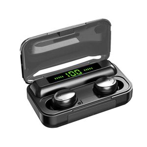 F9 5C Bluetooth 5.0 EARPHONES TWS trådlösa hörlurar Handfree hörlurar Sportsörhängen Gaming Headset 2024