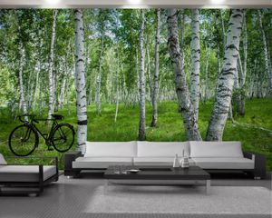 Green Forest 3d Landscape Wallpaper Carta da parati 3d per soggiorno Foto personalizzata 3d Wallpaper Camera da letto